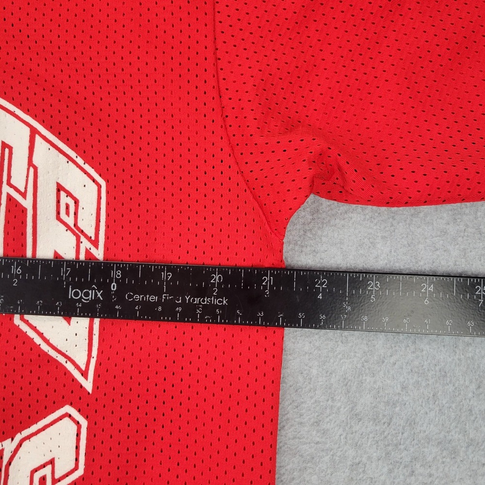 Dynasty Ohio State Buckeyes Jersey Mens Large Red Mesh V-Neck NCAA Sportswear - Picture 6 of 9
